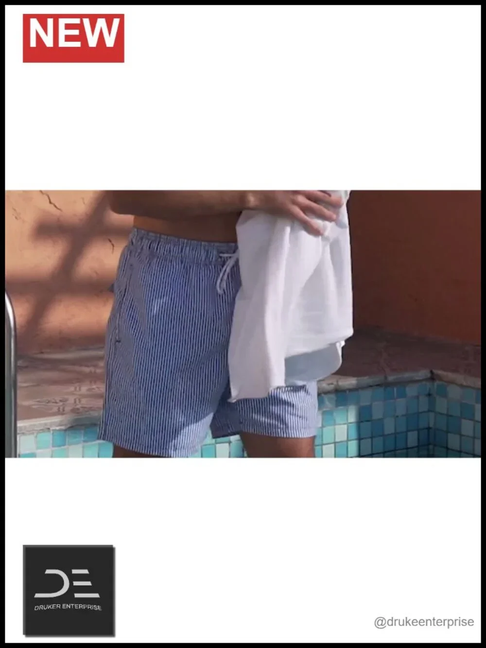 Mens Swim Trunks 5 Inch Inseam Quick-Dry Board Shorts with Pockets